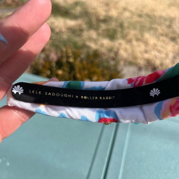 Lele Sadoughi x Roller Rabbit Ponderosa Beaded Crystal Knotted Headband - Picture 6 of 6